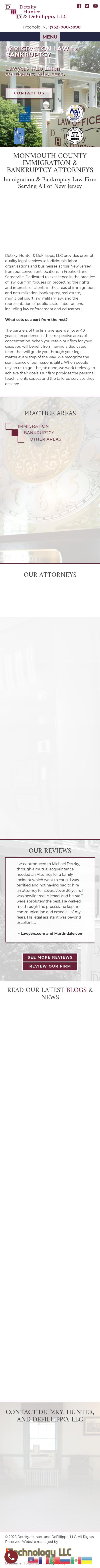 Detzky Hunter & Defillippo, LLC - Freehold NJ Lawyers