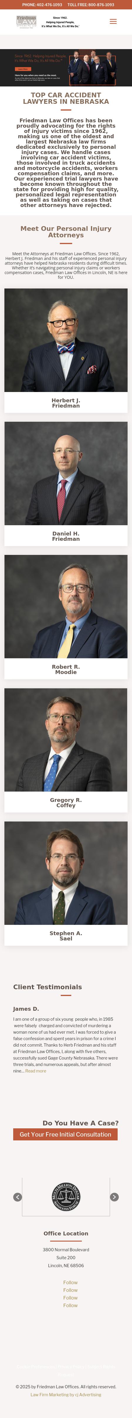 Friedman Law Offices, P.C., L.L.O. - Lincoln NE Lawyers