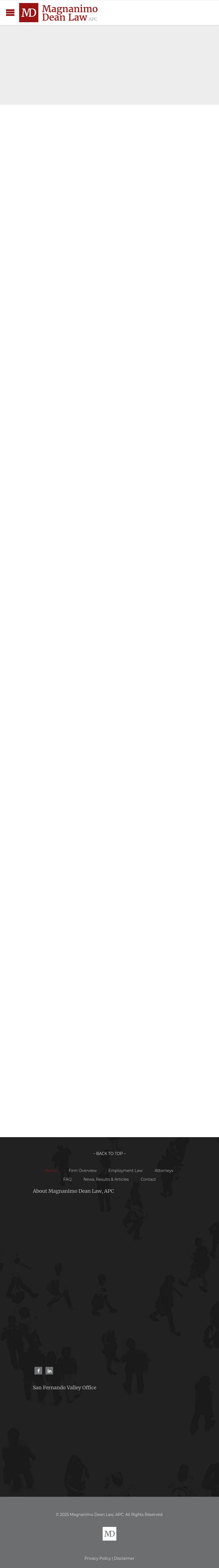 Magnanimo & Dean, LLP - Los Angeles CA Lawyers